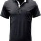 Men's Casual Polo Shirts Classic Button Basic Short Sleeve Shirt Solid Color Cotton Tees Golf Stylish Tops
