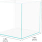 Cube Rimless Aquarium 4 Gallon, Ultra Clear Low Iron Nano Fish Tank for Betta, L9.8×W9.8×H9.8 Glass Thickness 5mm with EVA Foam Leveling Mat
