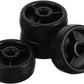 DECHOUS Heavy Duty Plastic Roller Wheel Replacement for Fitness Equipment Smooth Workout Plastic Casters for Treadmill Exercise Bike Home Gym