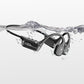 IHAO Swimming Headphones True Bone Conduction Open Ear Headset MP3 Player Built-in 32G Memory IP68 Underwater Waterproof Stereo Bluetooth Earphone for Driving Bicycling Running Skiing-S10 Black