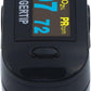 Concord Fingertip Deluxe OLED Pulse Oximeter with 6 way Reversible Display - Blood Oxygen Saturation Monitor with Carrying Case, Batteries and Lanyard - Easy to Use, Accurate SpO2 (Black Ox)