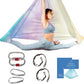 Aerial Silk Yoga Hammock & Swing for Home, Inversion Exercises, Starter Kit for All Levels - Durable with Extension Straps, Carabiners, and Pose Guide
