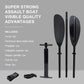 2 Person Inflatable Durable Fishing Kayak Armoured PVC Watercraft with Motor Mount Stern - 130'' x 43'' x 11.8