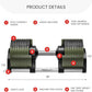 NUOBELL Adjustable Dumbbells 5-80 lbs: Replace 16 Sets, Ideal for Home Gym Weight Bench & Press