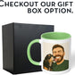 Personalized Coffee Mug, Custom Drawing Portrait Gift, Funny Customized Coffee Gift for Men & Women, Custom Mugs with Pictures, Light Green 11oz Customized Ceramic Tea Cup