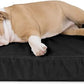 K9 Ballistics Tough Ripstop Orthopedic Rectangle Dog Bed Removable Washable Cover, Solid Orthopedic Foam for Size M Medium Dogs 33"x27", Obsidian Black
