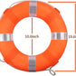 Lifebuoy Set 20Inch Life Preserver Ring and Water Floating Lifesaving Rope 98.4FT,Swim Foam Buoy,Swimming Pool Safety Throwing Ring with Perimeter Rope,Throwable Flotation Device
