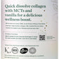Great Lakes Wellness Keto Boost Advanced Collagen Peptides Powder with 4.2g MCTs - Vanilla Flavored - Nutritiously-Rich Non-Dairy Coffee Creamer or Smoothie Alt - Non-GMO, Kosher - 14.1 oz