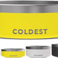 Coldest Dog Bowl - Anti Rust Metal, Non Slip, 3 Layers Insulated Stainless Steel Dog Bowls - Spill Proof & Heavy Duty - Water Bowl for Dogs, Cats & Pets, Dish Washer Safe (42 oz, Solar Yellow)
