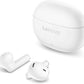 Lenovo E310 True Wireless Stereo Earbuds Bluetooth 5.3 ENC Noise-Cancelling with 13mm Speaker Type-C Charging 20h Battery Life for Music Calls Comfortable Fit Wireless - White