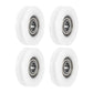 uxcell U Groove Guide Pulley Rail Ball Bearings 6x27x7mm Double Metal Shielded (GCr15) Chrome Steel Bearings Roller Guide Wheel 4pcs