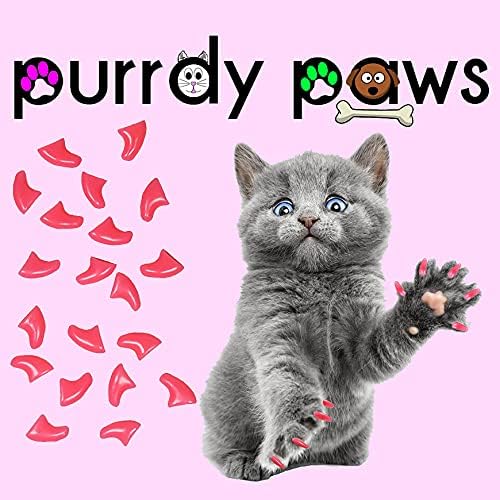 40 Pack Soft Nail Caps for Cat Claws Soft Pink Small