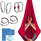 Aerial Silk Yoga Hammock & Swing for Home, Inversion Exercises, Starter Kit for All Levels - Durable with Extension Straps, Carabiners, and Pose Guide