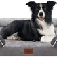 Comfort Expression Large Dog Beds Waterproof Orthopedic Foam Dog Beds for Large Dogs Sofa Comfy Pet Bed with Washable Removable Cover & Non-Slip Bottom(Grey)
