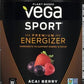 Vega Sport Energizer, Acai Berry, Pre Workout Powder for Women and Men, Supports Energy and Focus, Electrolytes, Vegan, Keto, Gluten Free, Dairy Free, Non GMO (25 Servings) , 1.01 Pound (Pack of 1)