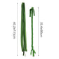 Dnoifne Horse Ponytail, 3 Tube Braided Tail Bag, Green, 1 Count