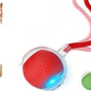 Indoor Cat Interactive Toy 360-degree Automatic Rolling Toy with Floor Flashing and Random Rolling for Cats and Dogs. Continuous Excitement, Fun and Stimulation for Your Cats and Dogs-(Red)