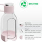 Asobu Buddy Bottle a Stainless Steel Insulated Water Bottle for with Removable Dog Water Bowl and Dog Food and Treat Storage Bowl (Pink, Tritan 50 oz Water Bottle with Bowl)