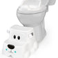 Squatty Potty Kids Toilet Step Stool Set, Potty Pet Bear Cub Base with Training Seat