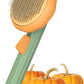 Pumpkin Self Cleaning Brush for Pet Deshedding - Deep Cleaning for Dogs, Cats, Puppies, Rabbits, Bunnies