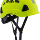 LOHASPRO Hard Hats Construction Safety Helmet ANSI Z89.1 Approved OSHA Hardhat Vented Men Worker Neon Green Hard Hat with Chin Strap Tree Climbing Rescue Arborist Helmet (P3 Lime)