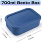 Custom Bento Box Personalized Silicone Lunch Box Engraved Name Logo,Even Your Image - Lunch Containers with 3 Compartment for Work Travel Meals Microwave Freezer Dishwasher Safe