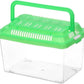 FRCOLOR Plastic Turtle Fish Tank Pet Fish Tank Small Aquarium Plastic Goldfish Aquarium Habitat Acrylic Reptile cage reptisoil terrariums Handheld Feeding Box Household