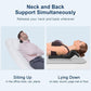 Neck and Shoulder Relaxer with Upper Back Massage Point, Cervical Traction Device Neck Stretcher for TMJ Pain Relief and Cervical Spine Alignment Chiropractic Pillow（Black）