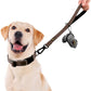 PLUTUS PET Short Training Dog Leash with Padded Handle for Medium Large Dogs,18 Inch Heavy Duty Strong Traffic Leash with Carabiner Clip for Climbing Walking or Guiding Blind(18”，Chocolate)