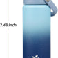 Insulated Water Bottle with Straw Lid,18 oz Stainless Steel Vacuum Metal Bottle with Silicone Handle,Sky