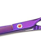 LILYS PET Professional PET Grooming Scissors Kit,Coated Titanium,Sharp and Strong Stainless Steel Blade for Dogs Cats Hair Cutting,3 Pieces of Scissors with a Comb and a Case (7.5 inches, Purple)