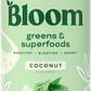 Bloom Nutrition Superfood Greens Powder, Digestive Enzymes with Probiotics and Prebiotics, Gut Health, Bloating Relief for Women, Chlorella, Green Juice Mix with Beet Root Powder, 60 SVG, Coconut
