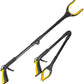 Fish Tank Accessories - 31" Aquarium Tweezers Grabber for Aquarium Landscaping Decoration Grab and Place Garbage Cleanup Foldable Gripper Multi-Function Mobility Aid Reaching Assist Tool(Yellow)