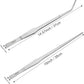 Aquarium Tweezers Extra Long 15 inches Feed Tong clamps - FEITA Straight and Curved Stainless Steel 38cm Tweezers Set for Fish Tank Plants Aquascape Tools & Reptile Feeding Tongs - Sliver 2Pcs