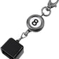 Snooker Chalk Holder Billiards Pool Cue Chalk Holder Billiard Snooker Accessories with Retractable Key Ring