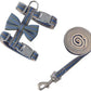 Butterfly Bow Tie Cat Harness and Leash Set - Adjustable, Escape-Proof, Breathable Kitten Vest with Cute Design for Small Cats & Indoor/Outdoor Safety Blue S