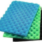 AQUANEAT Aquarium Bio Sponge Foam Filter Media Pad Cut-to-fit for Fish Tank Sump Pond 17" x 11" x 1/2" to 1"