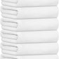 JML Microfiber Bath Towels, Bath Towel Sets (6 Pack, 27" x 55") - Extra Absorbent and Fast Drying, Multipurpose White Microfiber Towel for Bath, Beach, Pool, Sports, Yoga