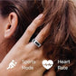 Touch-Control Smart Ring Health Tracker, 5-Day Battery, 20.7mm Size, Monitors Heart Rate, Body Temperature, Blood Oxygen, Menstrual Cycle, Daily Fitness & Calorie Tracking – Black