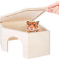 Niteangel Birch Chamber-Maze Hamster Hideout - Small Pets Woodland House Habitats Decor for Hamster Mice Gerbils Mouse