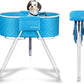 Little Dipper Dog Bath Tub and Wash Station for Bathing Shower and Grooming, Elevated Foldable and Portable, Indoor and Outdoor, for Small and Medium Size Dogs, Cats and Other Pet (Blue)