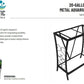MAKLAINE Traditional Steel 20 Gallon Metal Aquarium Stand in Black