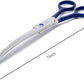 LovinPet Pet Grooming Scissors Curved Right/Left-Handed Pet Round-Tip Grooming 6CR Stainless Steel Safety trimming shears for Dogs and Cats (Easy use Curved Scissor)