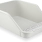 SpaceTime Large Cat Litter Box with High Sides,Cat Boxes for Indoor Cats,Cat Litter Pan for Kitty,Litter Box with Low Entry,Easy to Clean,Anti-Splashing(Grey)