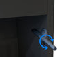 LANDEN Aquarium Wooden Stand and Cabinet for up to 72.2 Gal Tank, Fish Reptile Sea Salt WaterTank Stand, Nano Foam Leveling Mat Included, W47.2xD19.7xH31.5 in, Wooden Matte Black Painted(Stand Only)
