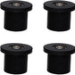 Total Gym Replacement Set Wheels/Rollers for Models XL, XLS and Some 3000 XL, All FIT, and Fit with Bearings Thru Hole of 1/4" in Diameter - 4 Pack (Black)