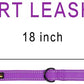 PLUTUS PET Short Training Dog Leash with Padded Handle for Medium Large Big Dogs,18 Inch Heavy Duty Strong Traffic Leash with Carabiner Clip for Climbing Walking or Guiding Blind (18",Purple)
