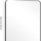 40" x 48"Bathroom Mirror, Matte Black Wall Mirror with Metal Frame, Decorative Rectangular Vanity Mirror for Bedroom Bathroom Living Room Entryway (Horizontal/Vertical)