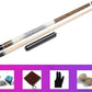 2-Piece Pool Cue Stick + Pool Cue Case with Carbon Extension