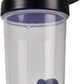 CHNLML Protein Shaker Bottle 400ML/16Oz w. Shaker Ball for Protein Shake, Shaker Bottle with Mixing Ball, Leak-Proof, BPA-Free, for Gym, Workout, Juice Mixer (Black/Clear, 16Oz-400ML-1Bottle)